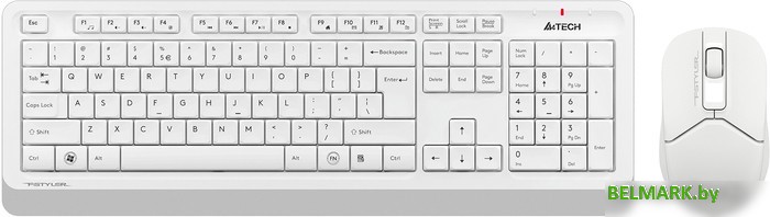 Клавиатура + мышь A4Tech Fstyler FG1012 (белый) - фото
