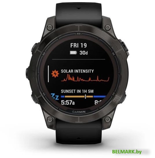 Умные часы Garmin Fenix 7 Pro Sapphire Solar (карбоново-серый титан/черный) - фото2