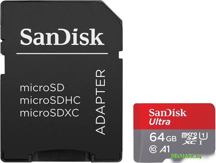 Карта памяти SanDisk Ultra microSDXC SDSQUAC-256G-GN6MA 256GB (с адаптером) - фото