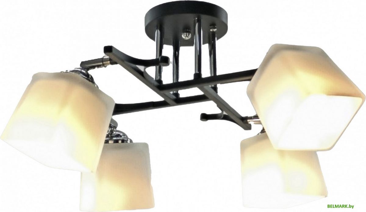 Люстра средней высоты Aitin Pro НПБ 02-4x60-101 N5488/4 (черный/хром) - фото