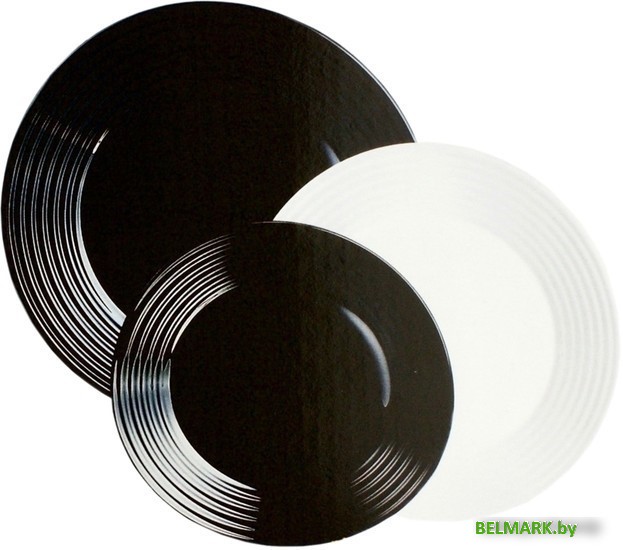 Столовый сервиз Luminarc Harena Black & White N1518 - фото