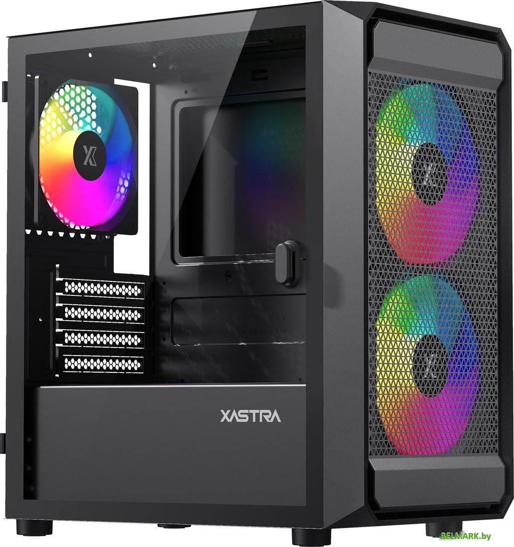 Корпус XASTRA A303M 3ARGB (черный) - фото2