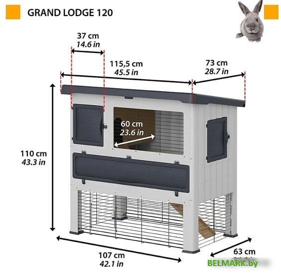 Клетка Ferplast Grand Lodge 120 57085360 - фото2