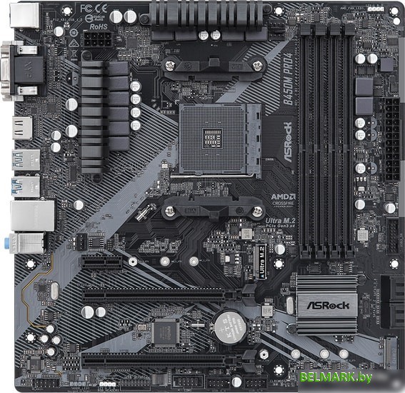 Материнская плата ASRock B450M Pro4 R2.0 - фото