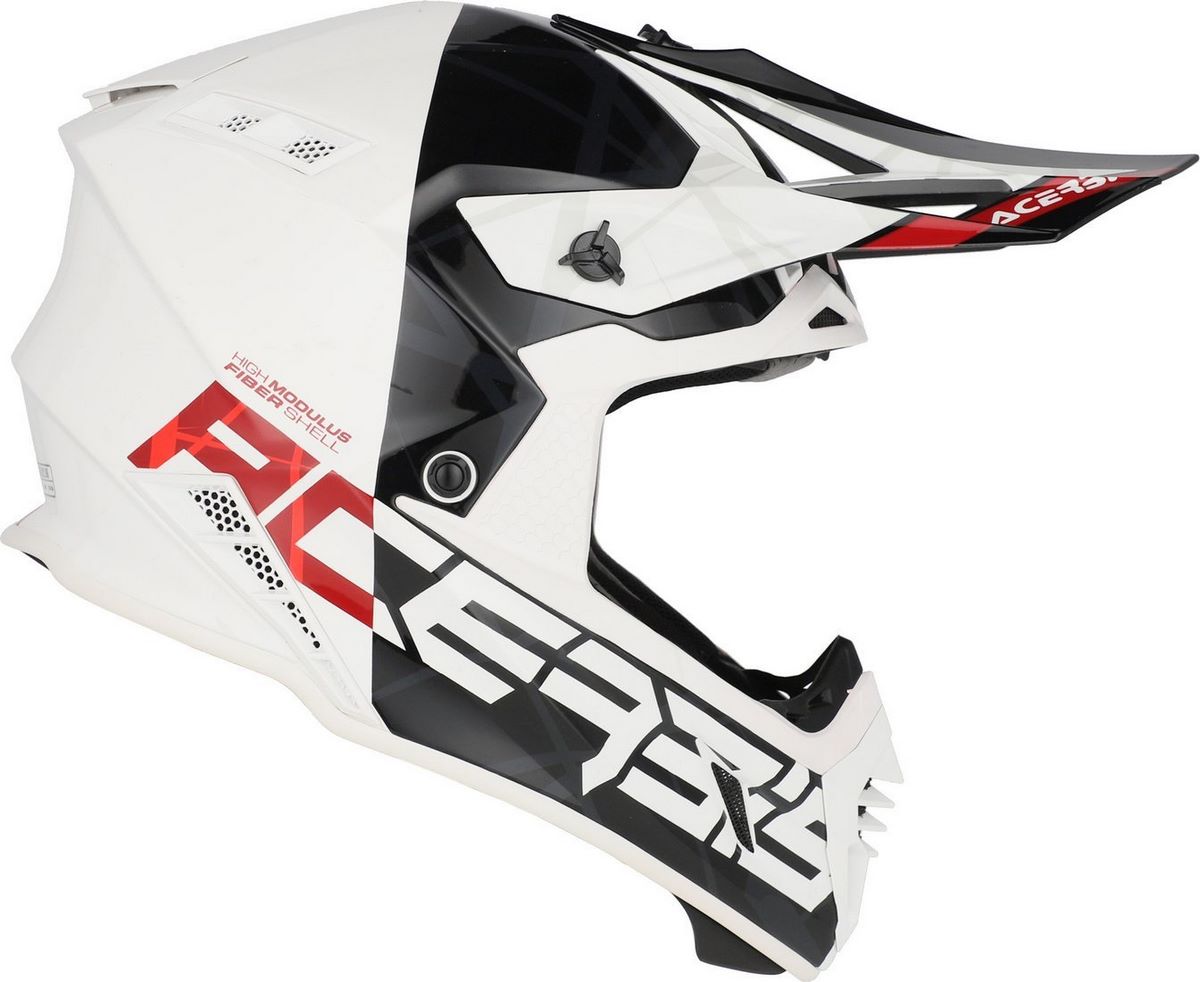 Мотошлем Acerbis X-Track 22-06 0025032.315.062 (S, черный/белый) - фото2