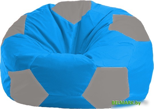 Кресло-мешок Flagman Мяч Стандарт М1.1-274 (голубой/серый) - фото