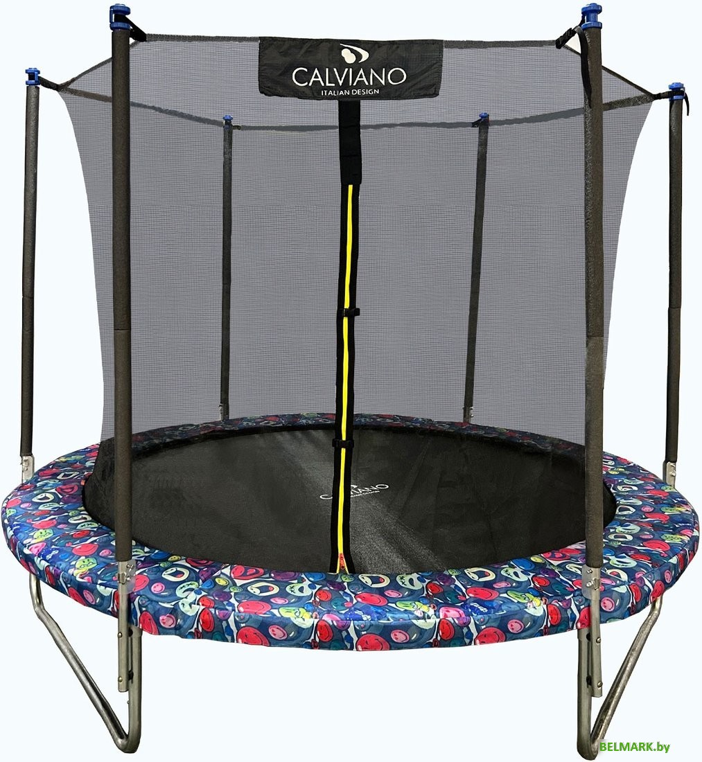 Батут Calviano Smile 183 см-6 ft с внутренней сеткой складной - фото