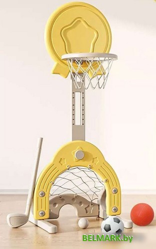 Баскетбольная стойка Perfetto Sport Гольф PS-074-Y (жёлтый) - фото