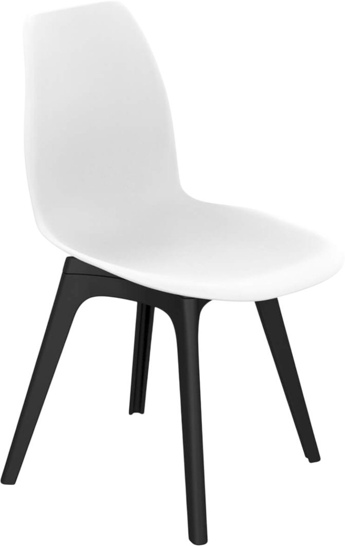 Стул Sheffilton SHT-ST29/S195 (белый/черный) - фото