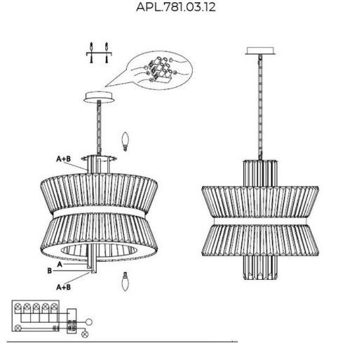Подвесная люстра Aployt APL.781.03.12 - фото2