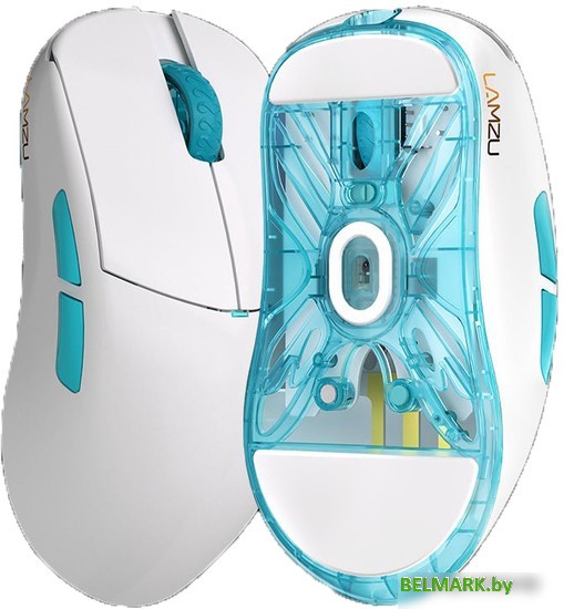 Игровая мышь Lamzu Atlantis OG V2 Pro (белый/голубой) - фото2