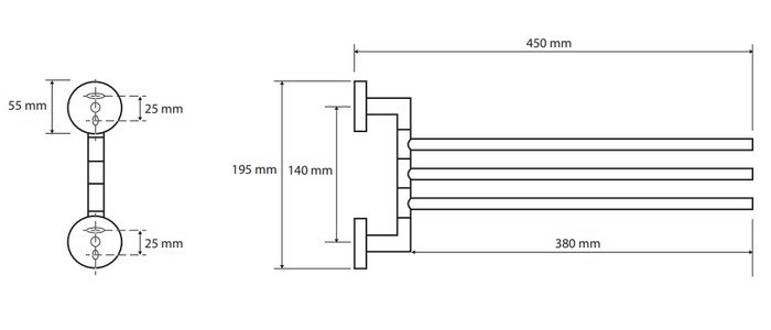 Держатель для полотенца Bemeta Omega 104204112 - фото2