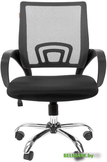 Кресло CHAIRMAN 696 Chrome (черный/серый) - фото2