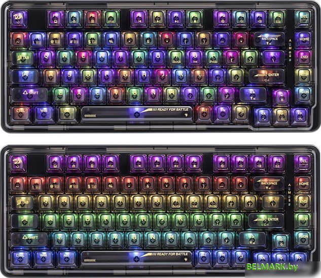Клавиатура Redragon Elf Pro (прозрачный/черный) - фото2