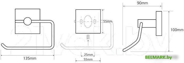 Держатель для туалетной бумаги Bemeta 132112042 - фото2