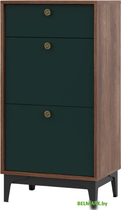 Тумба НК-Мебель Brass KM-4 (изумруд) - фото