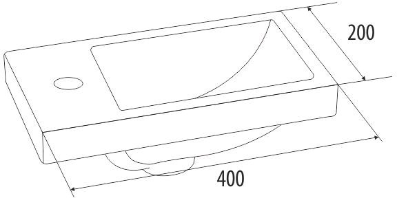 Умывальник IDDIS Torr 0014000U28 - фото2