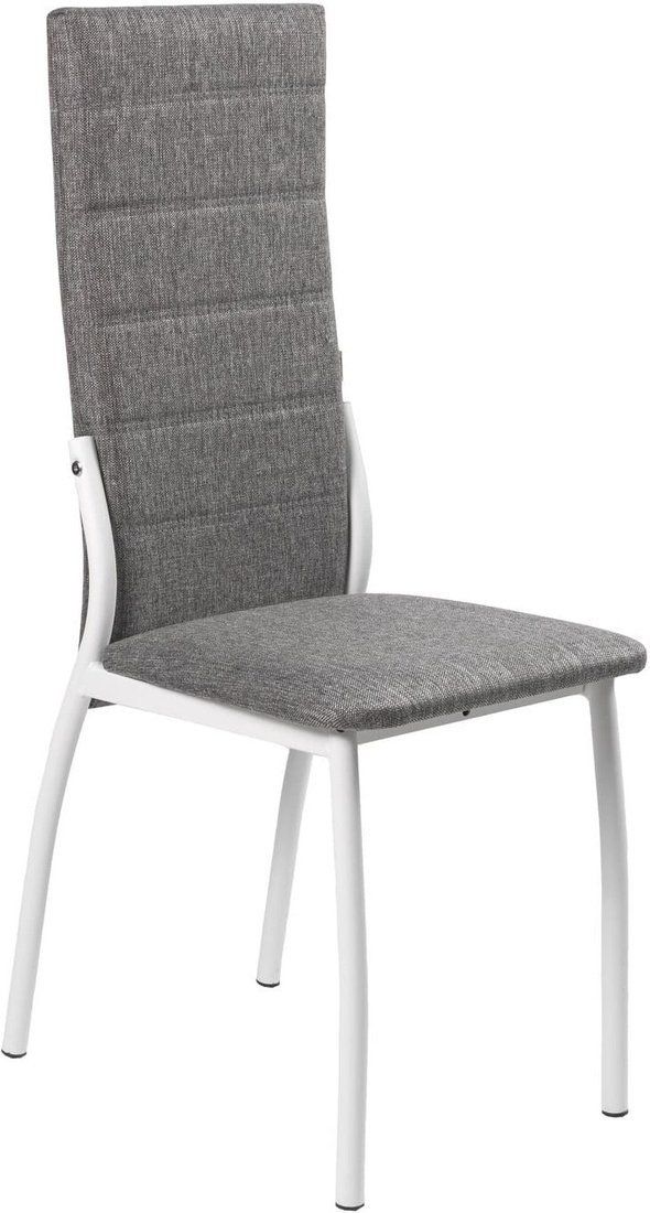 Стул ВВР Прага (серый/белый, рогожка) - фото