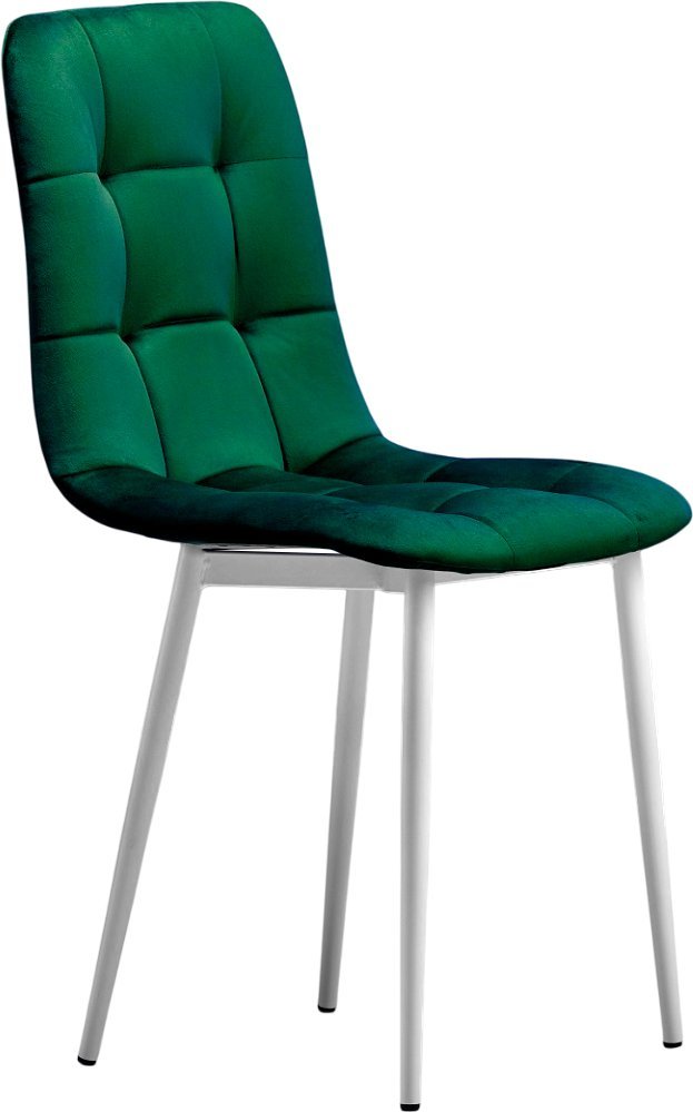 Стул Памир Саваж F74 (зеленый/белая опора/поворотный) - фото