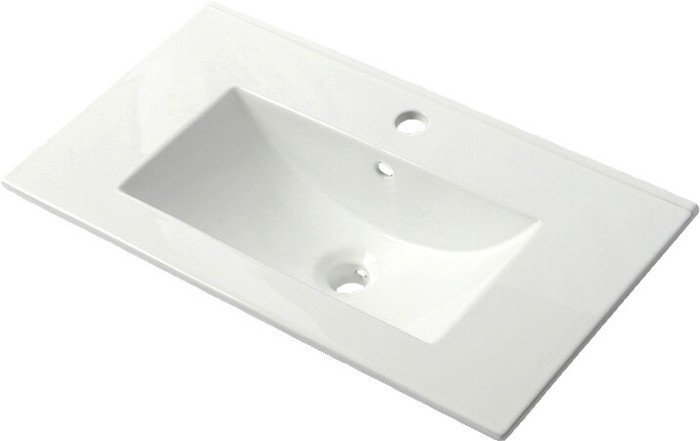 ЗОВ Тумба с умывальником Дион 80 D80LHO0M7015МKV5-OL80 (графит матовый/дуб) - фото2