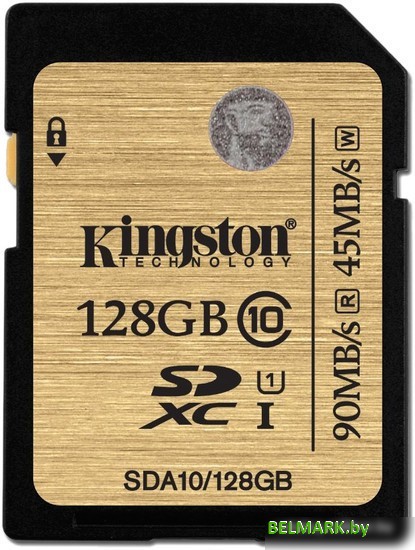Карта памяти Kingston SDHC Ultimate UHS-I U1 (Class 10) 128GB (SDA10/128GB) - фото