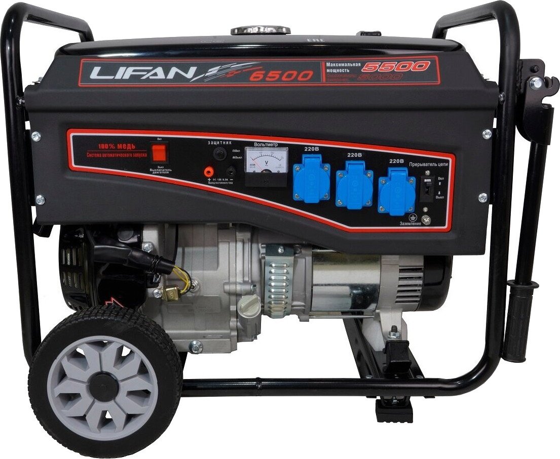 Бензиновый генератор Lifan LF6500E - фото