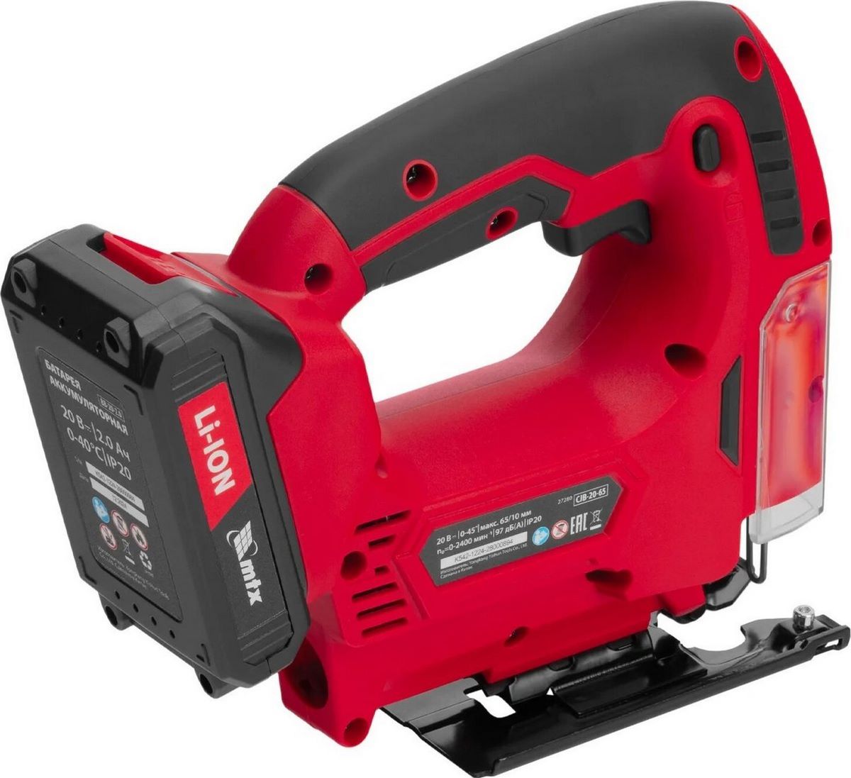 Электролобзик MTX CJB-20-65 (с 1-им АКБ) - фото2