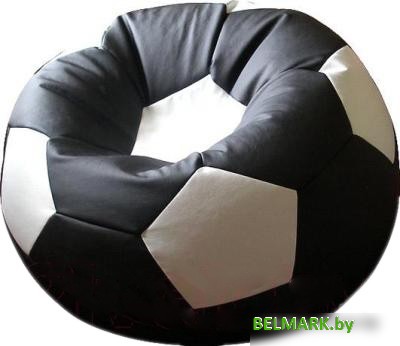 Кресло-мешок Flagman Мяч Стандарт М1.3-1610 (черный/белый) - фото