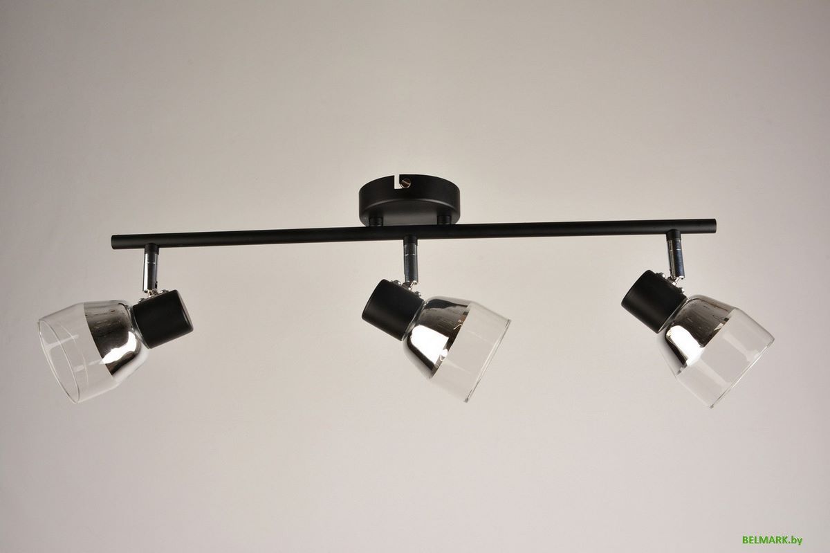 Люстра средней высоты Mirastyle BL-2844/3 BK+CR - фото2