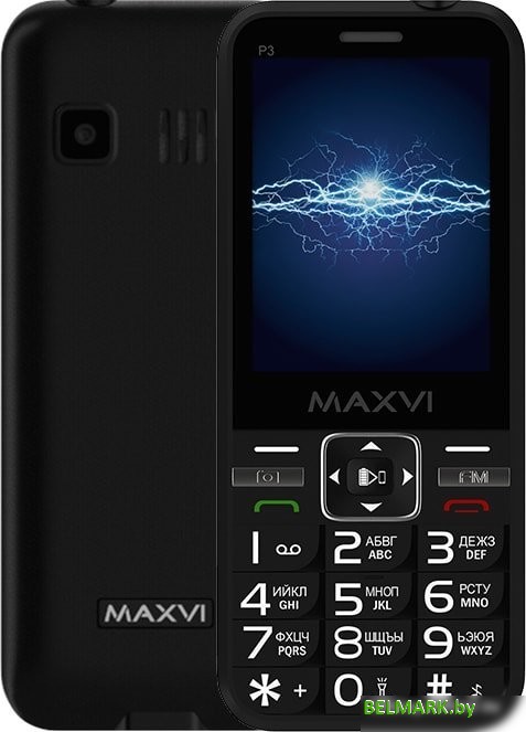 Телефон Maxvi P3 (черный) - фото