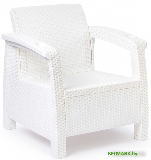 Кресло Альтернатива Ротанг-плюс М8417 (белый) - фото