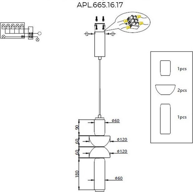 Подвесная люстра Aployt APL.665.06.17 - фото2