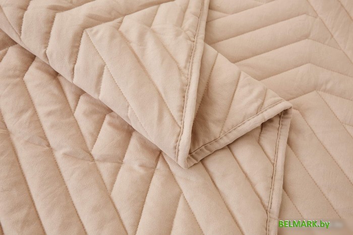 Набор текстиля для спальни Sofi De MarkO Мориц 160х220 Пок-МЦ-бж-160х220 (бежевый) - фото2