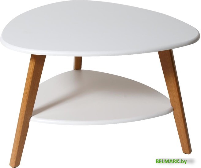 Журнальный столик Калифорния мебель Бруклин (белый) - фото