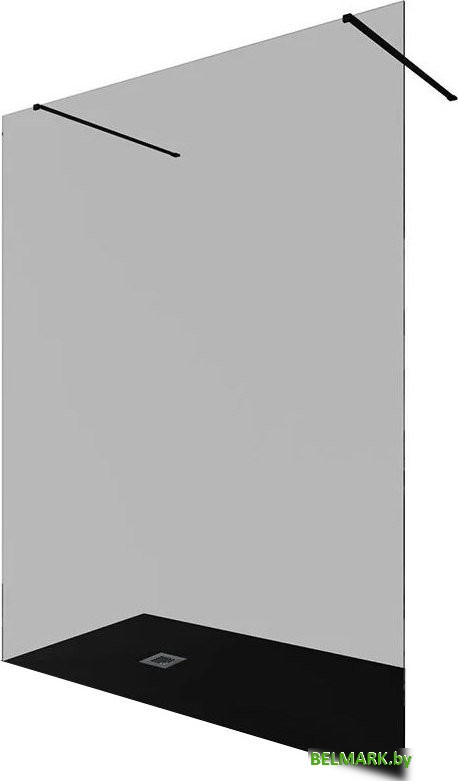 Душевая стенка Allen Brau Infinity 3.21040.BBA.T 323832 (черный браш ) - фото