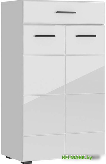 Комод НК-Мебель Gloss КМВ-60 73374543 (белый-черный) - фото