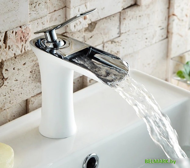 Смеситель Ledeme L1055W-23 (белый/хром) - фото