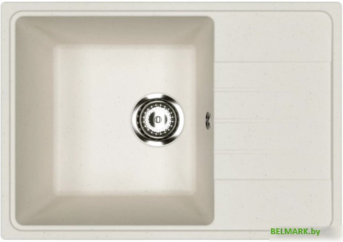 Кухонная мойка Practik PR-M 600-001 (белый камень) - фото