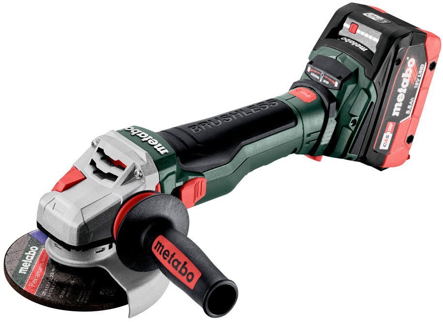 Угловая шлифмашина Metabo WB 18 LTX BL 15-125 Quick 601730660 (с 2-мя АКБ, кейс) - фото