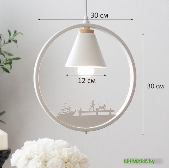 Подвесная люстра Home Light A044-1-W - фото2