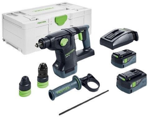 Перфоратор Festool Khc 18 5.0 Ebi-Plus 577448 (с 2-мя АКБ, кейс) - фото
