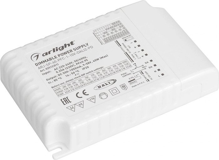 Блок питания Arlight ARJ-SP-40-PFC-1-10V-DALI2-PD 025123(1) - фото2