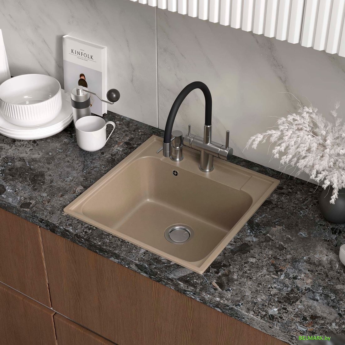 Кухонная мойка Reflexion Etude RF0353BE - фото