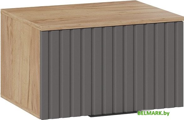 Шкаф распашной Трия Хилтон Исп.2.1 (дуб крафт золотой/графит матовый) - фото