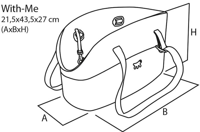 Сумка-переноска Ferplast With-me (черный) - фото2
