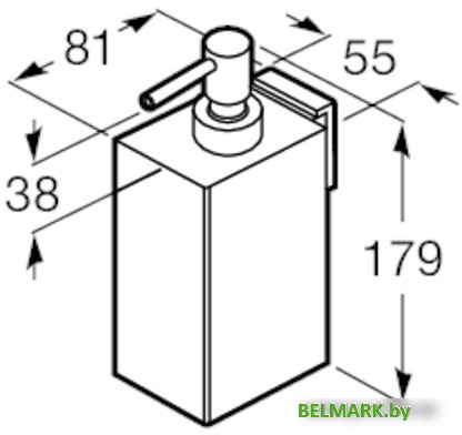 Дозатор для жидкого мыла Roca Rubik A816842001 - фото2