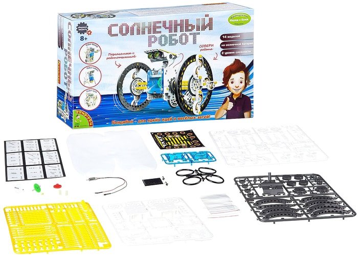 Набор для опытов Bondibon Науки с Буки Солнечный Робот ВВ2289 - фото2