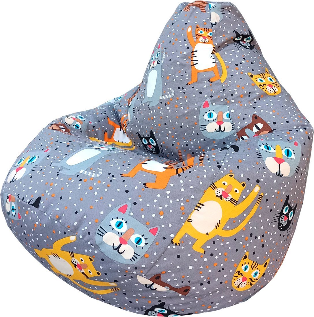 Кресло-мешок Flagman Груша Мега Г3.4-137 Крейзи Кет 55А - фото