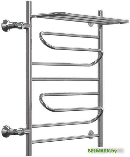 Полотенцесушитель Granula Браво, с полочкой боковое подключение левое 50х80 см - фото