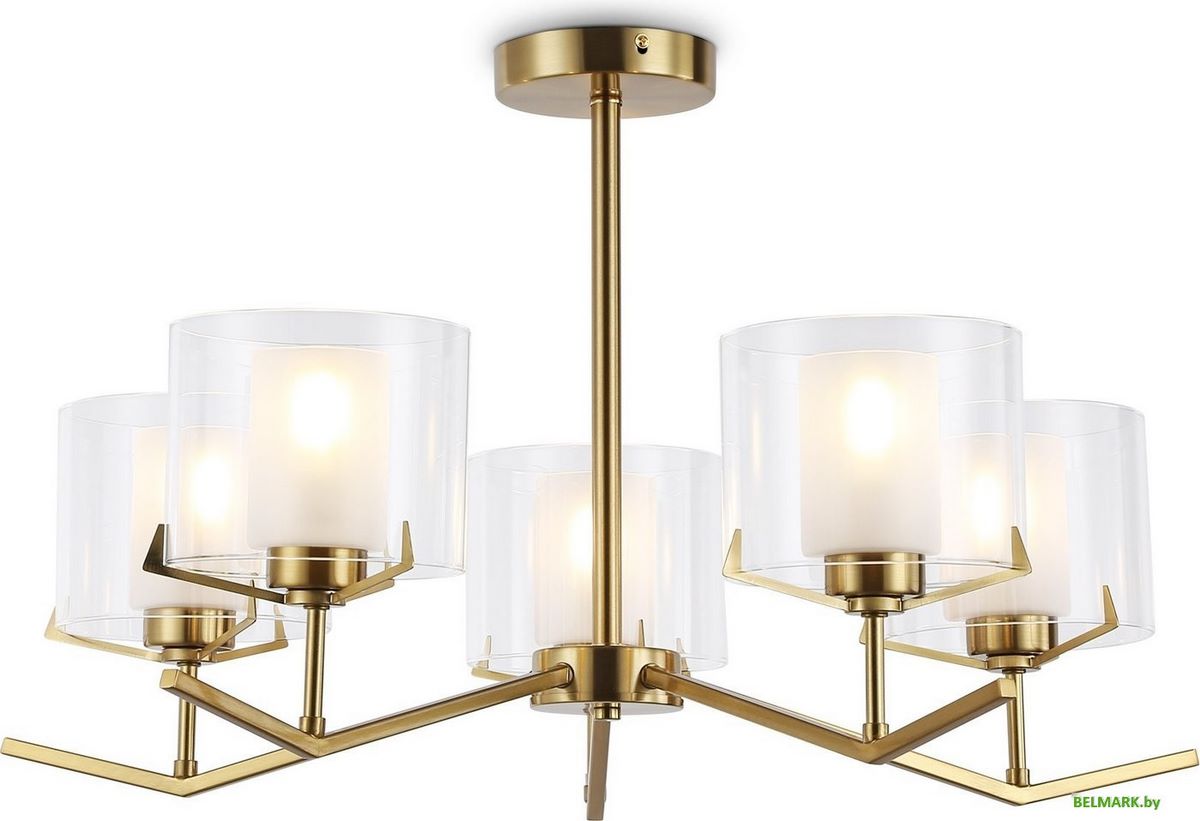 Подвесная люстра Ambrella LH57007/5 BS/FR (латунь/белый матовый) - фото2